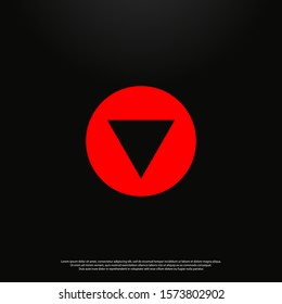 Letter V modern Logo icon monogram design. Vector graphic design template element. black background.