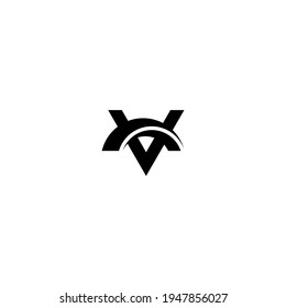 Letter V monogram logo design vector