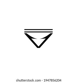 Letter V monogram logo design vector