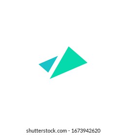 logotipo V simple y moderno