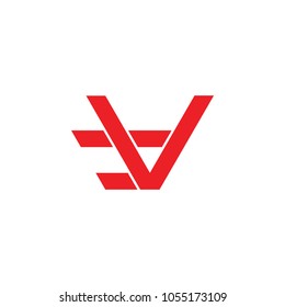 letter v motion design logo