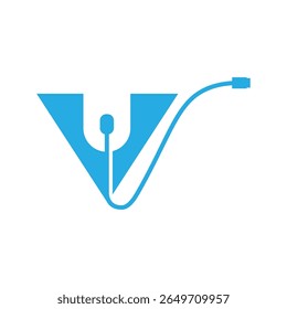 Design do logotipo do mouse Carta V.