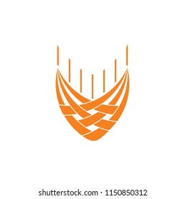 letter v movement curves logo vector