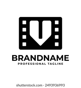 Letter V Movie Logo, Perfect for Film Production Studios