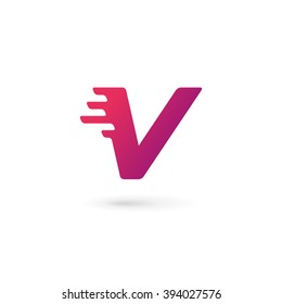 Letter V number 5 logo icon design template elements