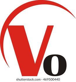 letter v and o logo design