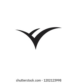 letter v open book abstract logo vector