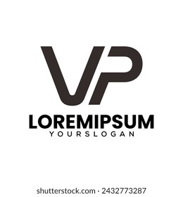 letter  V P  creative    logo design 