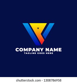LETTER V AND P LOGO TEMPLATE