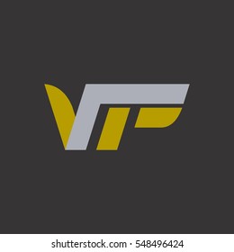 letter v and i and p, letter vip logo vector