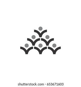 letter v with people logo