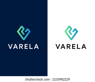 Letter V Professional Logo Design template