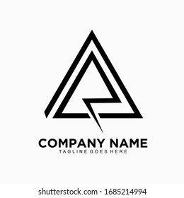 Letter V and R initial logo for business company