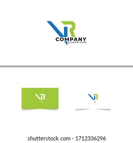 Letter V and R Modern Logo Design Template