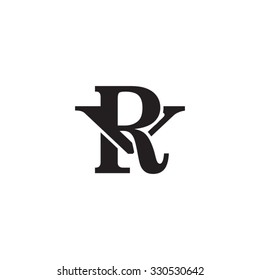 Letter V R Monogram Logo Stock Vector (Royalty Free) 330530642 ...
