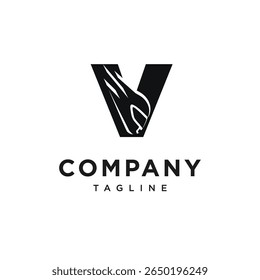 Letter V Racing Helm Logo Icon Vector