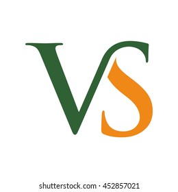 letter V and S logo vector.