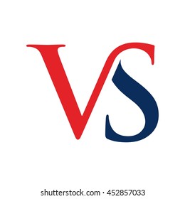 letter V and S logo vector.
