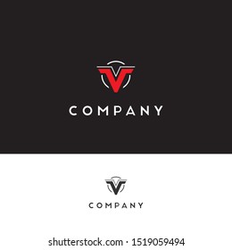 Letter V Shape Luxury Logo Symbol Icon Vector Illustration