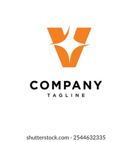 Vektor des V-Shine-Logo-Symbols