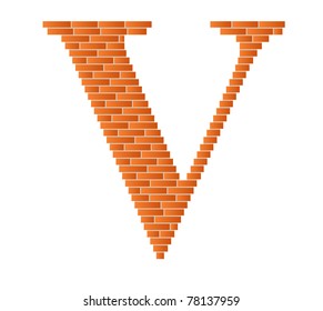 The letter V is shown in the picture.