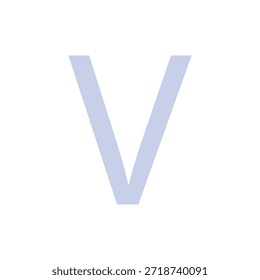 Letra V Ilustración vectorial de arte de Clip simple