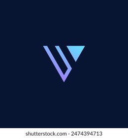 Letter V Simple Logo Design. V Initial Logo