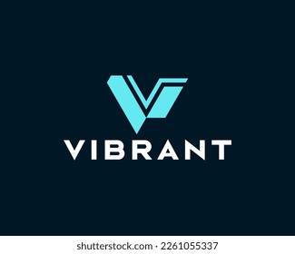 Letter V Simple Monogram Logo