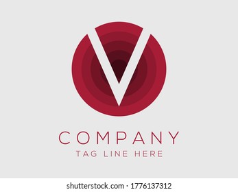 letter V simple vector logo design, Best logo, Creative logo, Unique Logo design