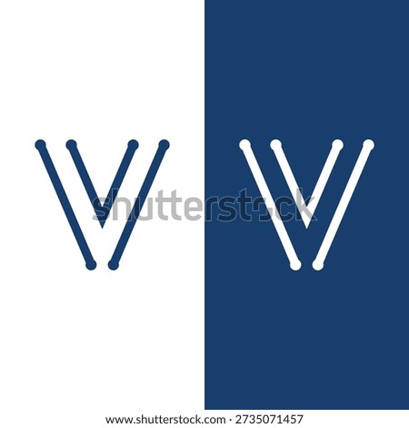 Letter V Technology  Logo Design Template Stock Vector And Vector Art.