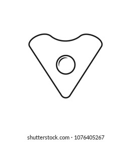 letter v thin lines cute air plane design logo