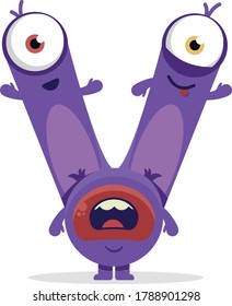 Letter V - Tiny Monster Alphabet