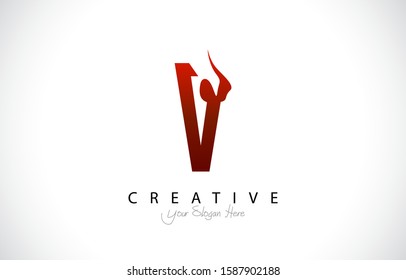 Letter V Trendy Logo Design. Creative Letters Icon Logo Vector Illustration.