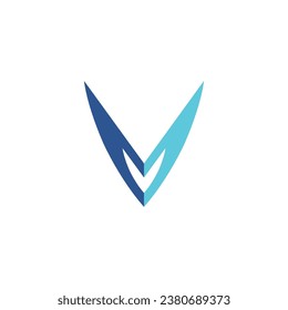 Letter v typography power abstract technology game nature entertainment wild adventure digital marketing political hunting logo design brand identity linked communication icon symbol editable 