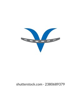 Letter v typography power abstrakte Technologie Wild Natur Unterhaltung Wildes Abenteuer Digital Marketing politische Jagd Logo Design Markenidentität Link Symbol editierbar 