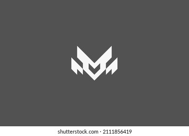 Diseño de logotipo único para carta V