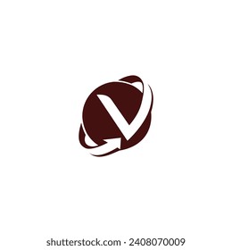 Letter V vector logo of Abstract luxury symbol logo design illustration. Elegant alphabet V letters font Classic Initial Lettering Minimal Designs. Typography modern serif fonts and numbers.