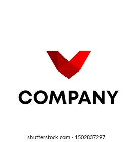 letter V vector logo design