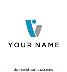 letter v vector logo graphic modern abstract
