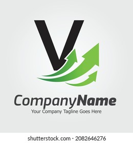 Letter V vector logo template, Colorful Letter V logo, Business logo, Marketing company, business advisory 