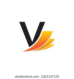 Letter V vector logo template, Colorful Letter V logo, Financial Company Logo, Financial Institute Advisors Logo Design Template Vector Icon