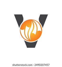 Letter V vector logo template, Colorful Letter V logo, Financial Company Logo, Financial Institute Advisors Logo Design Template Vector Icon