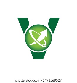 Letter V vector logo template, Colorful Letter V logo, Financial Company Logo, Financial Institute Advisors Logo Design Template Vector Icon