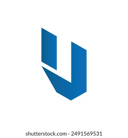 Plantilla del logotipo del Vector de la letra V, logotipo colorido de la letra V, logotipo de la compañía financiera, icono del Vector de la Plantilla del diseño del logotipo de los asesores del instituto financiero