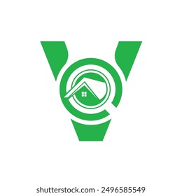 Letra V Vector logo Plantilla, Colorido Letra V logo, Bienes Raíces, Construcción y Construcción Logotipo Diseño Vector de Plantilla Icono