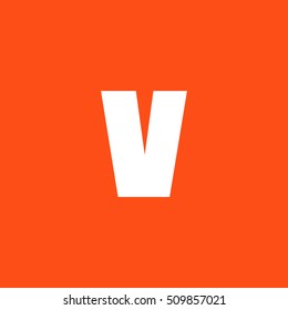 Letter V vector, logo. Useful as branding symbol, corporate identity, alphabet element, app icon, clip art and illustration.