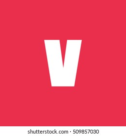Letter V vector, logo. Useful as branding symbol, corporate identity, alphabet element, app icon, clip art and illustration.