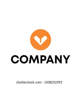 letter V vector . V sign . V logo . initial V simple design