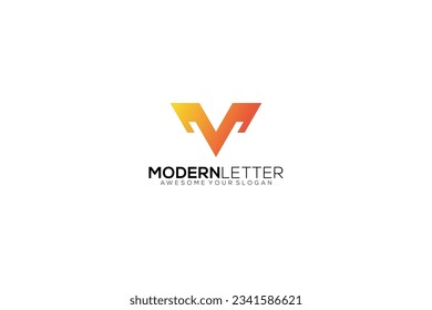 letter v vector template design logo