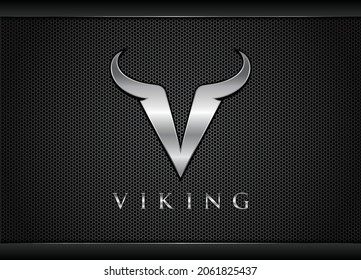 Letter v viking logo letter v logo design